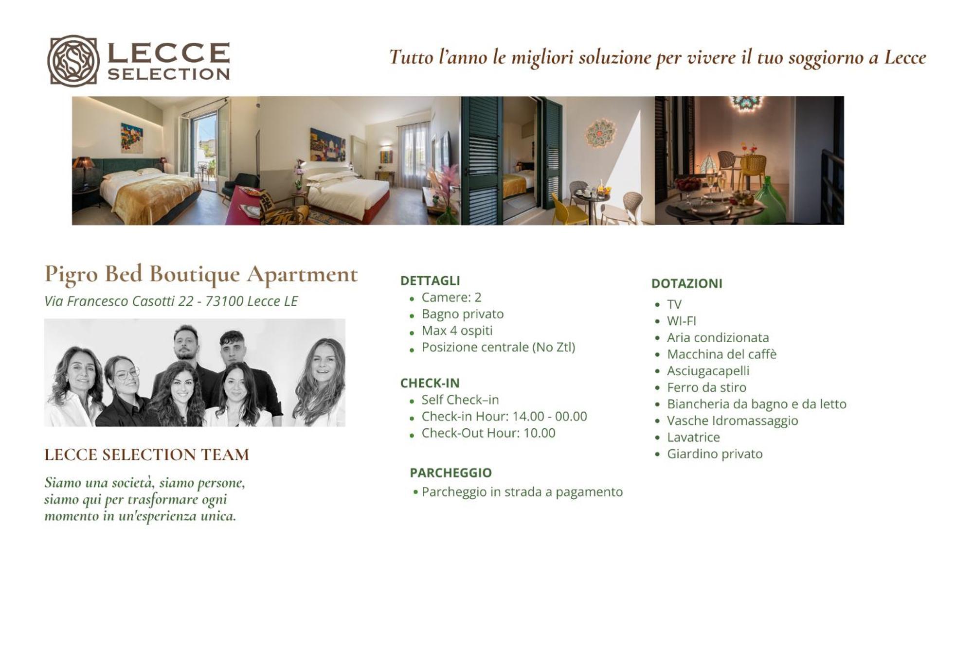 Pigro Bed - Boutique Apartment & Garden By Lecce Selection Exterior foto